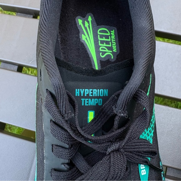 Brooks Hyperion Tempo Speed Running Shoes Black/Kayak Blue/Green Gecko Men’s 9 main image 6